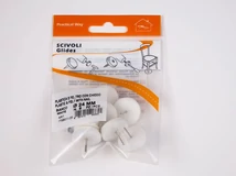 Forest PADLÓVÉDŐ CSÚSZTATÓSZEG 24mm SZEGGEL 8db/Blister FEHÉR - 10015506100