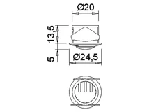 Forest VILÁGÍTÁSTECHNIKAI KIEGÉSZÍTŐ IFR SZENZOR - ÁTTETSZŐ - 10015609060