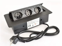 Forest IRODABÚTOR TARTOZÉKOK KONNEKTOR ELOSZTÓ MODULBOX II - 3 DB 230 V-OS DUGALJJAL MATT FEKETE - 10015622110