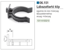 Forest MŰANYAG SZEKRÉNYLÁB 06.151  LÁBAZATRÖGZÍTŐ KLIP . FEKETE - 10114100210