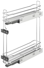 549.37.200 Mátrix Fémrács 15cm/2 polc teljes kihúzású króm