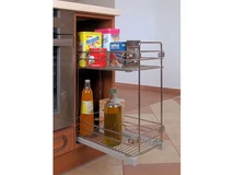 Forest BELSŐ FÉMRÁCS 2102SY/40-50 2 RÉSZES CSILLAPÍTOTT KIHÚZHATÓ POLC 335x535x430mm KRÓM - 10006220120