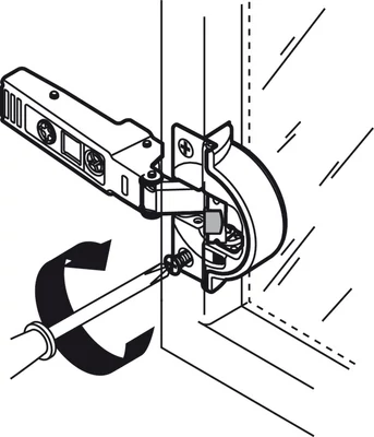 BLUM 71B950A Clip-Top BLUMOTION Aluminium Keret Ráütődő Kivetőpánt 95°, csavaros