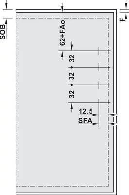 BLUM 22K2700T Aventos HK-TOP erőhordozó Tip-On erős 1730-5200