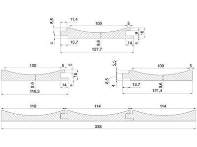 FALI PANEL LEGATO ANTRACIT (UNI TM0115) 2750x128x18MM 6 DB/CSOMAG (1,9 M2)