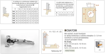 Forest BÚTORPÁNT SALICE C6A7C99 RÁÜTŐDŐ MINI NIKKEL - 10002700300