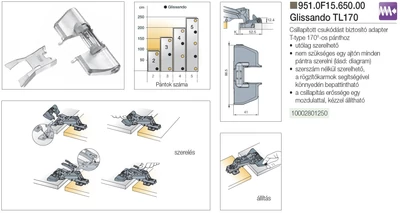 Forest BÚTORPÁNT TITUS 951.0F15.650.00 GLISSANDO TL170 NORMÁL NIKKEL - 10002801250