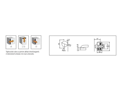 BÚTORPÁNT HOME BOX HB-203 CSILLAPÍTOTT RÁÜTŐDŐ PÁNT+ALÁTÉT+TAKARÓ FÉMKERETHEZ NIKKEL