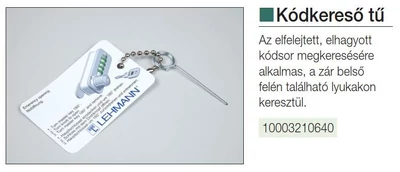 Forest LEHMANN BÚTORZÁR KÓDKERESŐ TŰ . NIKKEL - 10003210640
