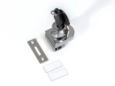 BÚTORZÁR HB LOCKS HB-11 SZIMPLA ÜVEGAJTÓZÁR KRÓM