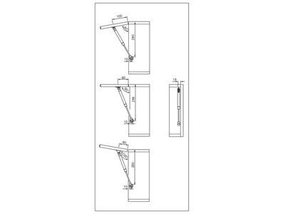 EGYÉB FELNYÍLÓ VASALAT GFNY127 GÁZTELESZKÓP 50N FEHÉR