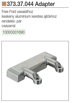 Forest HAFELE FELNYÍLÓ 373.37.044 FREE FOLD ADAPTER  KESKENY ALUKERETHEZ KRÓM - 10003331690