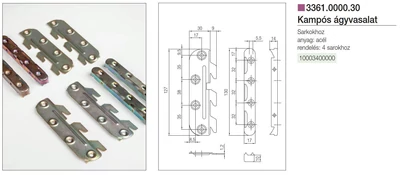 Forest ÁGYVASALAT 3361.0000.30 4 SAROKHOZ SÁRGA - 10003400000