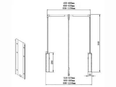 RUHALIFT SOFTLIFT 2 660-890 mm 12kg FEKETE