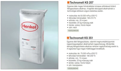 ÖMLEDÉKRAGASZTÓ TECHNOMELT KS207 25kg NATÚR