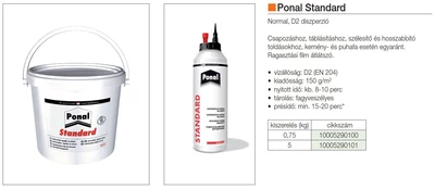 Forest DISZPERZIÓS RAGASZTÓ PONAL STANDARD 5 kg FEHÉR - 10005290101
