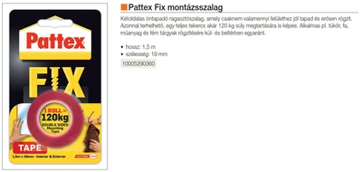 Forest PATTEX POWER FIX MONTÁZSSZALAG 1