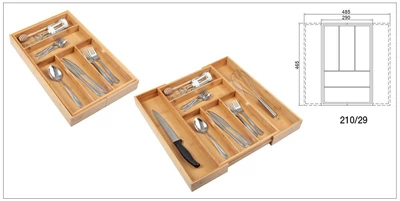 EVŐESZKÖZTARTÓ 210/29 BAMBUSZ 290-484x53x465 mm BARNA