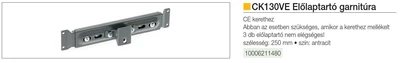 Forest BELSŐ FÉMRÁCS CK130VE ELŐLAPTARTÓ GARNITÚRA HOSSZ: 250mm ANTRACIT - 10006211480