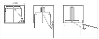 BELSŐ FÉMRÁCS CEM60S KAMRAPOLC KERET 476×1920/2180×475mm ANTRACIT