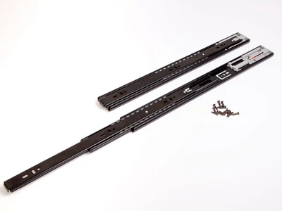 GOLYÓS FIÓKCSÚSZÓ HOME BOX HB45 COMFORT PO BLACK 45mm PUSH-OPEN 400mm TEHERB.:25kg FEKETE