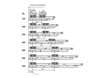 FDS DUPLAFALÚ FÉM FIÓKOLDAL FDS-CLASSIC D 550mm H210 40kg ANTRACIT