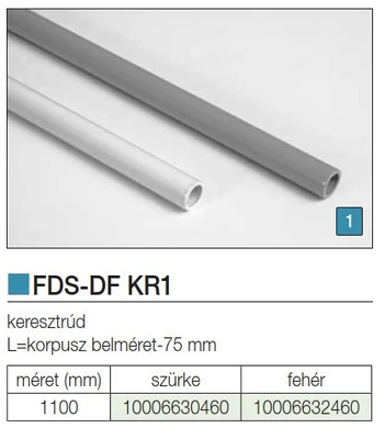 FIÓKRENDEZŐ FDS-DF KR1 KERESZTRÚD 1100mm SZÜRKE