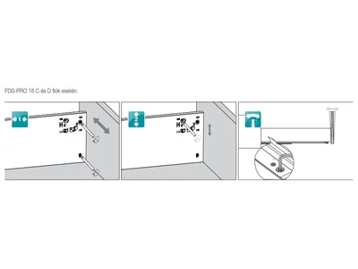 FDS DUPLAFALÚ FÉM FIÓKOLDAL FDS-PRO 18 D 500mm 40kg ANTRACIT
