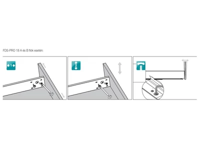 FDS DUPLAFALÚ FÉM FIÓKOLDAL FDS-PRO 18 PO B PUSH OPEN 400mm H126 35kg FEHÉR