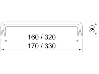 BÚTORFOGANTYÚ 2481-330 ZN75 SZÁLCSISZOLT ACÉL