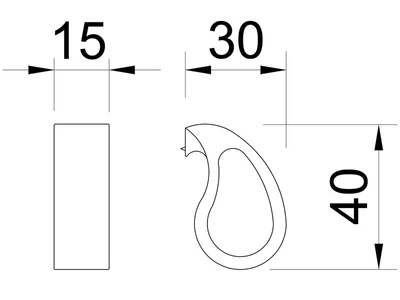 BÚTORFOGANTYÚ 2501-45 ZN21 NIKKEL