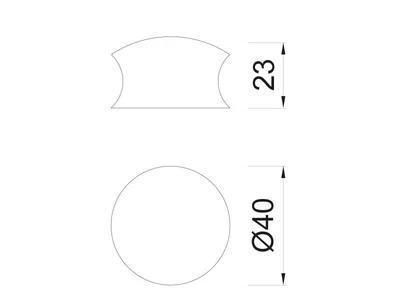 BÚTORFOGANTYÚ WPO880 GOMB - 40mm NIKKEL