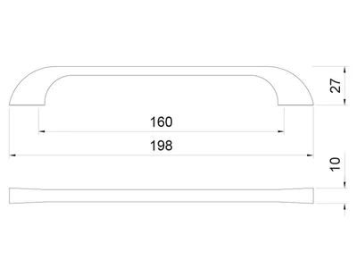 BÚTORFOGANTYÚ A032-160 FEKETE