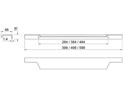 BÚTORFOGANTYÚ A349-598 ACÉLSZÜRKE ELOXÁLT