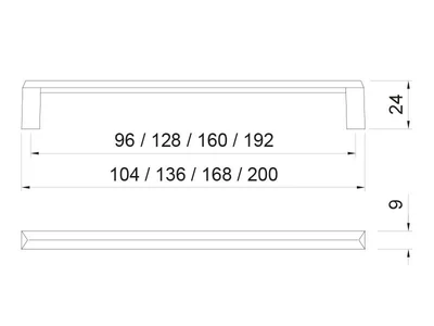 BÚTORFOGANTYÚ E109-96 MATT KRÓM