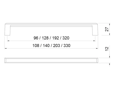 BÚTORFOGANTYÚ E111-96 MATT KRÓM