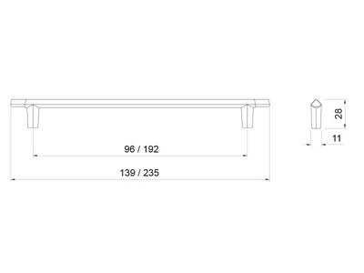 BÚTORFOGANTYÚ E114-96 FEKETE