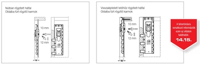 SZEKRÉNY FÜGGESZTŐ 816-OS VASALAT BALOS 148×53,5×19 mm HORGANYZOTT