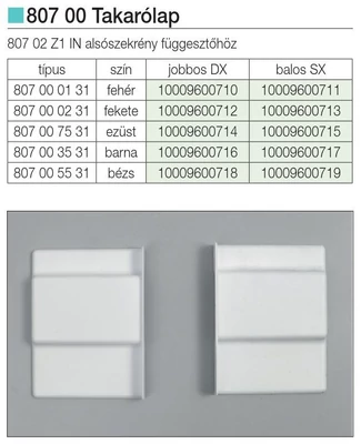 Forest ALSÓSZEKRÉNY FÜGGESZTŐ 807 TAKARÓLAP BALOS . BEIGE - 10009600719