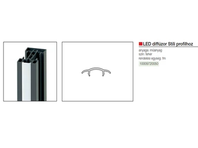 STÍLI ÁLLVÁNYRENDSZER LED DIFFÚZOR MŰANYAG
