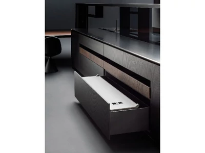 HULLADÉKGYŰJTŐ MVB090AGM (16,5+16,5+10L) SZELEKTÍV 900mm-es SZEKRÉNYHEZ ANTRACIT