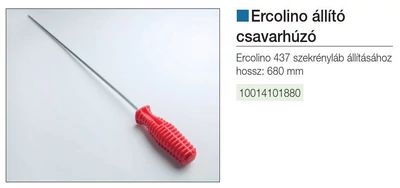 Forest MŰANYAG SZEKRÉNYLÁB ERCOLINO CSAVARHÚZÓ 680mm KRÓM - 10014101880