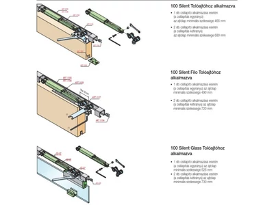 TOLÓAJTÓ BÚTORLAPHOZ 100 SILENT CSILLAPÍTÓ 40 kg SZÜRKE