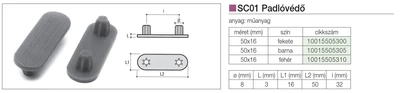 Forest PADLÓVÉDŐ SC01 50x16mm BARNA - 10015505305