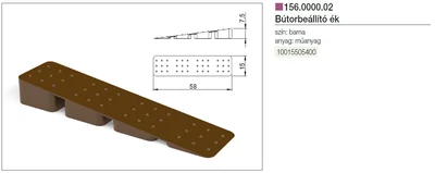 Forest MŰANYAG ÉK 156.0000.02 58x15x7
