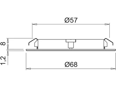 LED  VILÁGÍTÁS ATOM 3W NW FEKETE