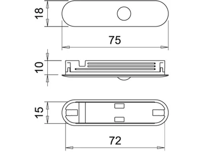 VILÁGÍTÁSTECHNIKAI KIEGÉSZÍTŐ LPIR SZENZOR 72W - ALUMÍNIUM