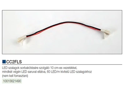 VILÁGÍTÁSTECHNIKAI KIEGÉSZÍTŐ CC2FLS CSATLAKOZÓ KÁBEL FEKETE-PIROS