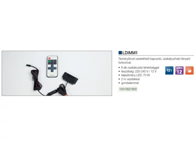 Forest LED VILÁGÍTÁS LDIMM1 TÁVVEZÉRLŐ SZETT SZÜRKE - 10015621800