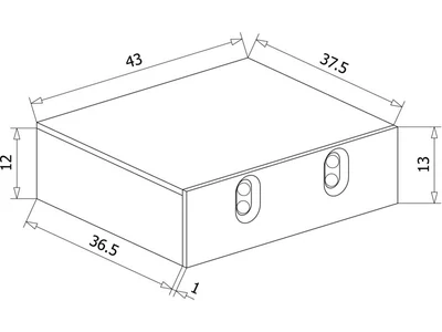 VILÁGÍTÁSTECHNIKAI KIEGÉSZÍTŐ SLA013 DUPLA NYÍLÓAJTÓS INFRASZENZOR FEKETE